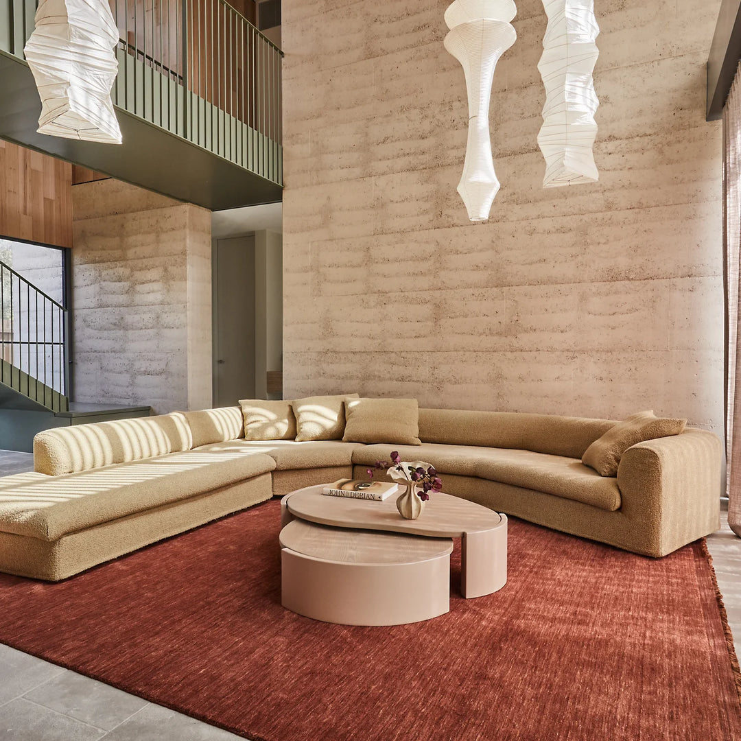 Fern CHESTNUT Handloomed Pure Wool Rug