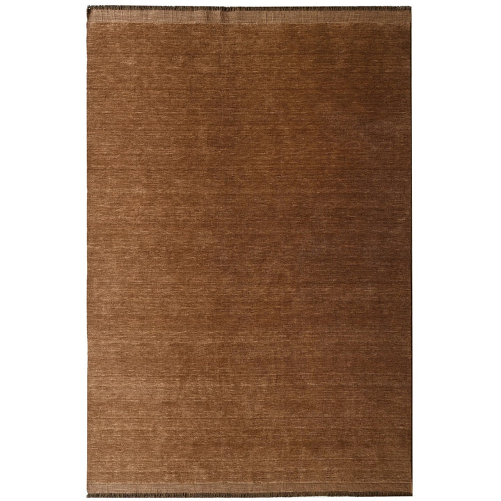 Fern COCOA Handloomed Pure Wool Rug