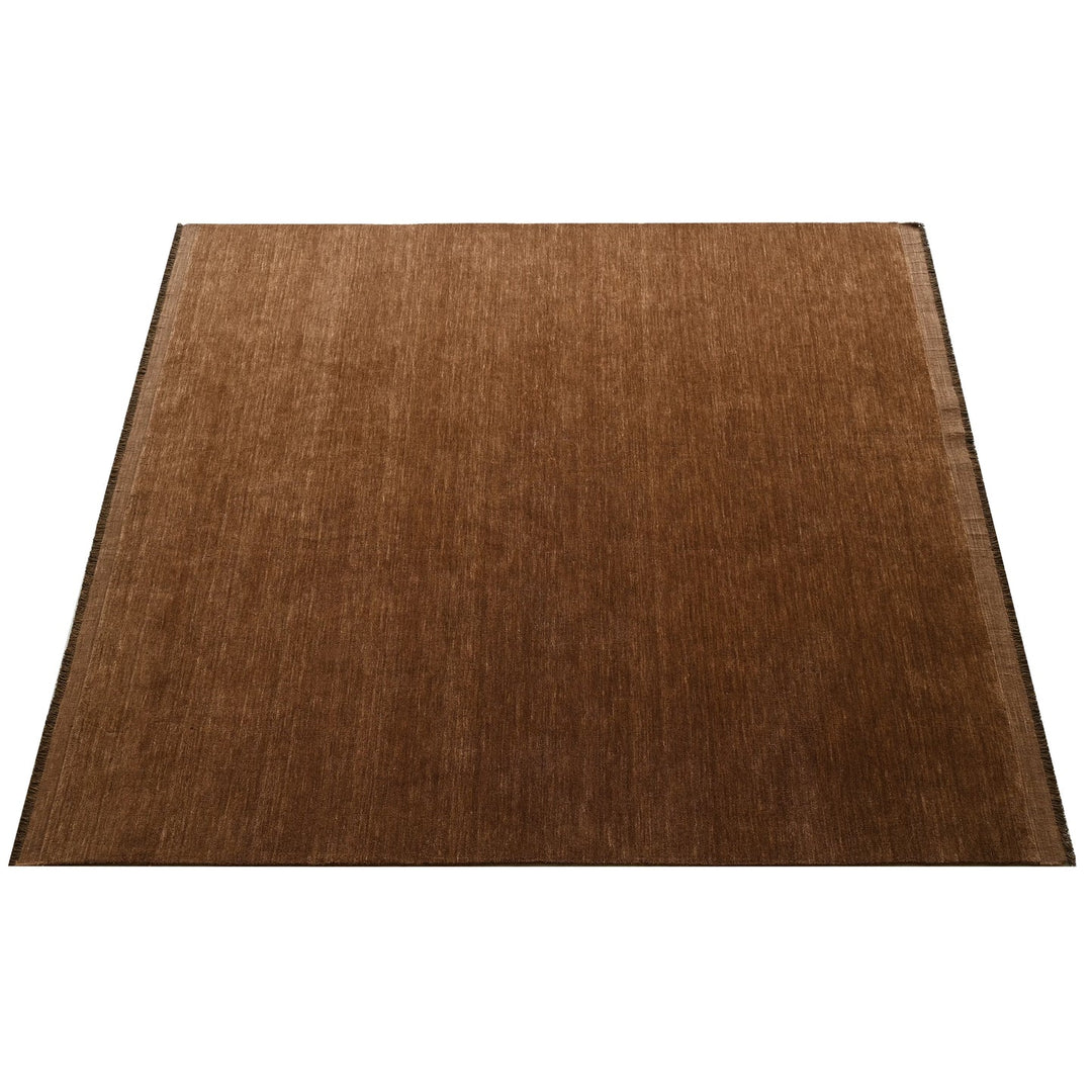 Fern COCOA Handloomed Pure Wool Rug
