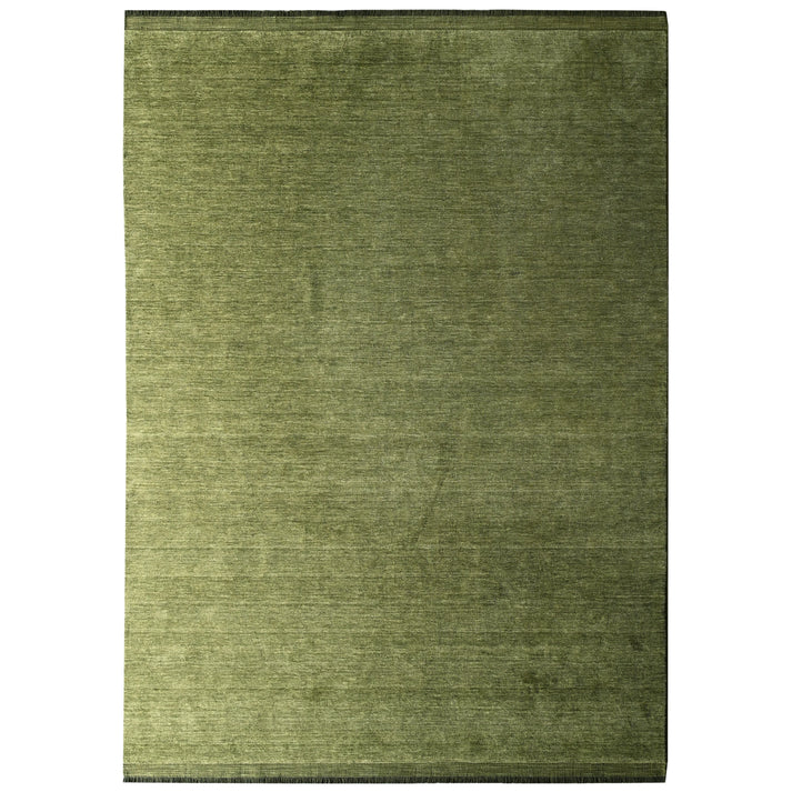 Fern Green Hand-Knotted Pure Wool Rug