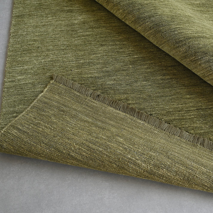 Fern Green Hand-Knotted Pure Wool Rug