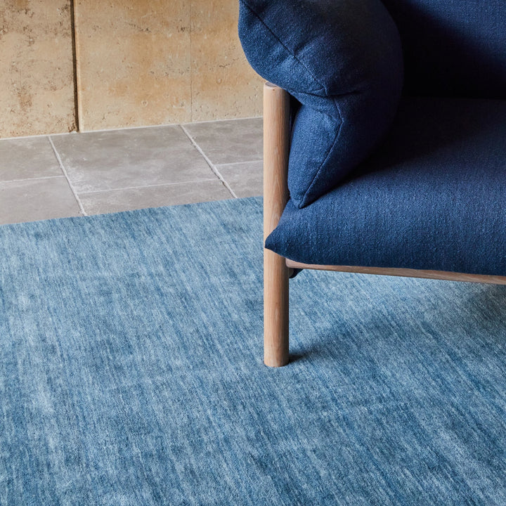 Fern OCEAN Handloomed Pure Wool Rug