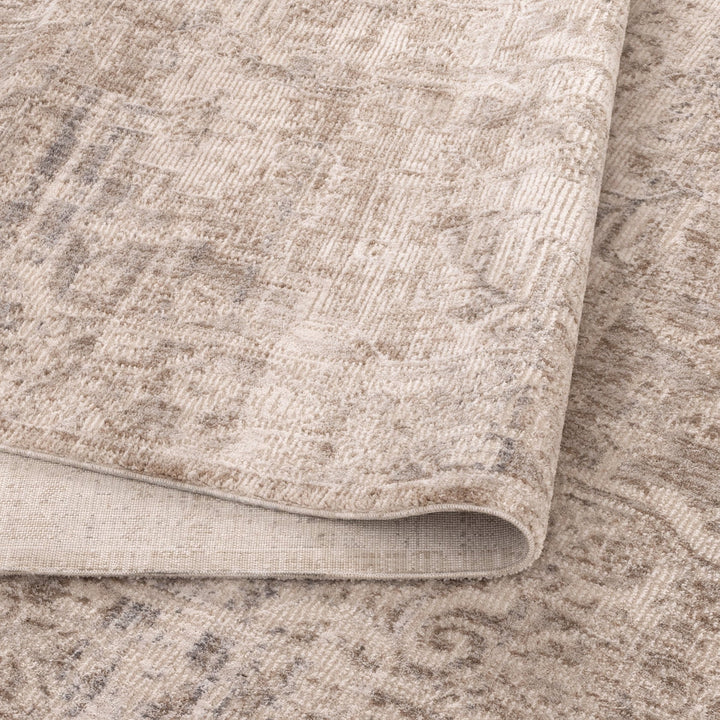 Solenne Beige & Blue Distressed Vintage Rug - S100