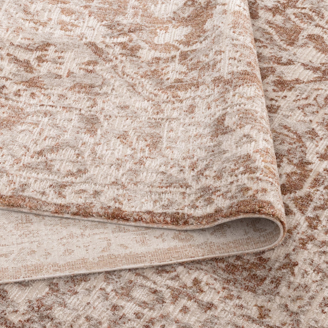 Solenne Beige & Rust Distressed Vintage Rug - S200