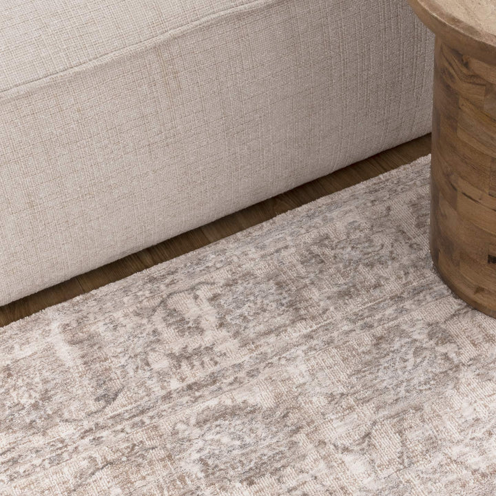 Solenne Beige & Blue Transitional Rug - S300
