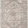 Solenne Cream & Olive Distressed Medallion Vintage Rug - S600