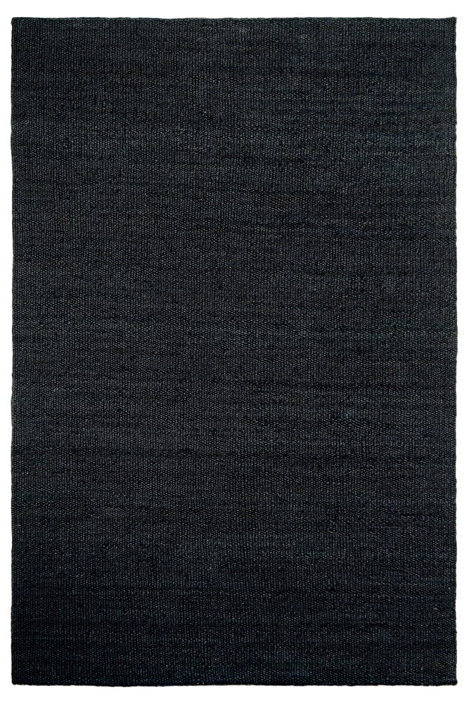 SARDINI BLACK JUTE FLOOR RUG