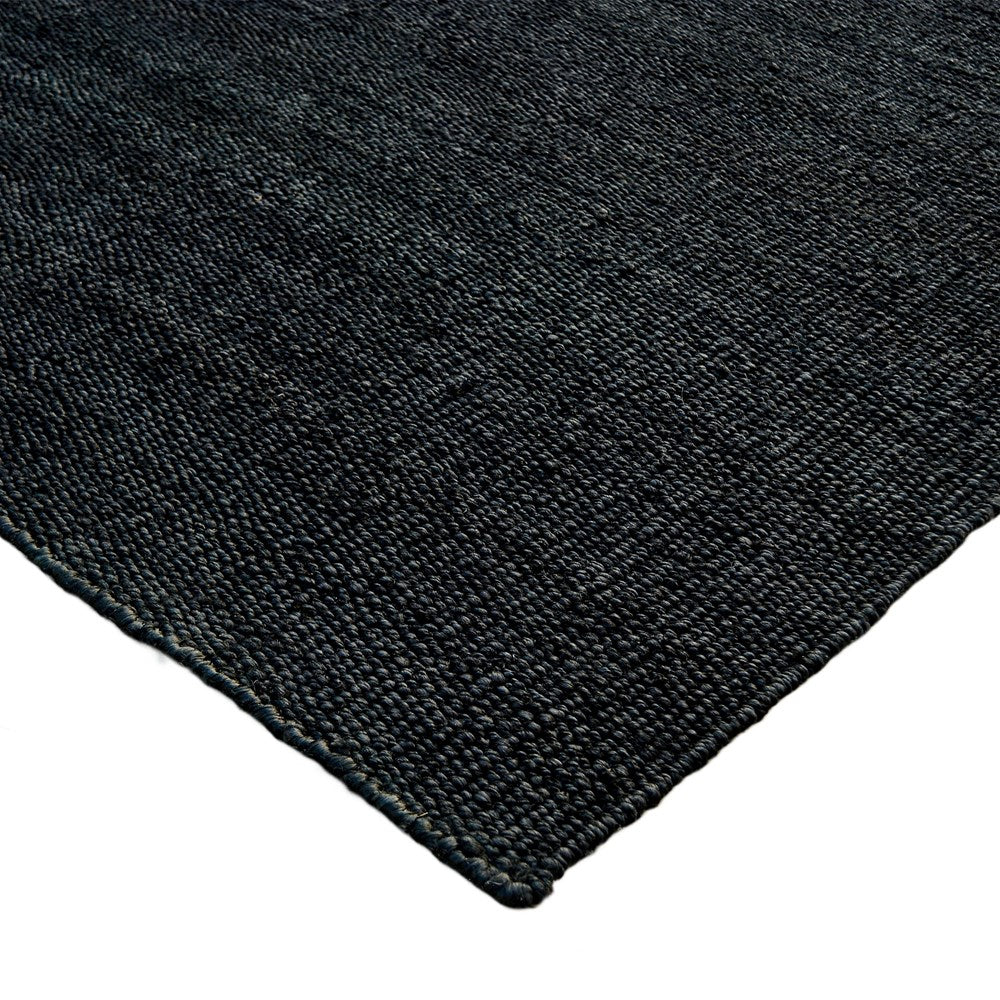 SARDINI BLACK JUTE FLOOR RUG