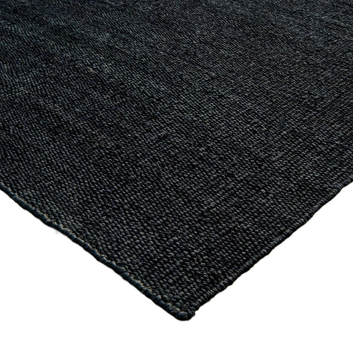 SARDINI BLACK JUTE FLOOR RUG