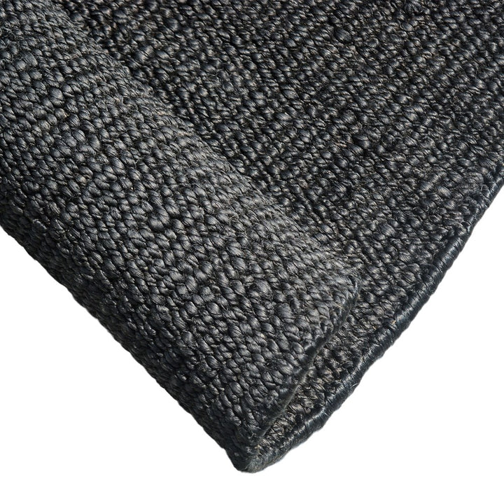 SARDINI BLACK JUTE FLOOR RUG