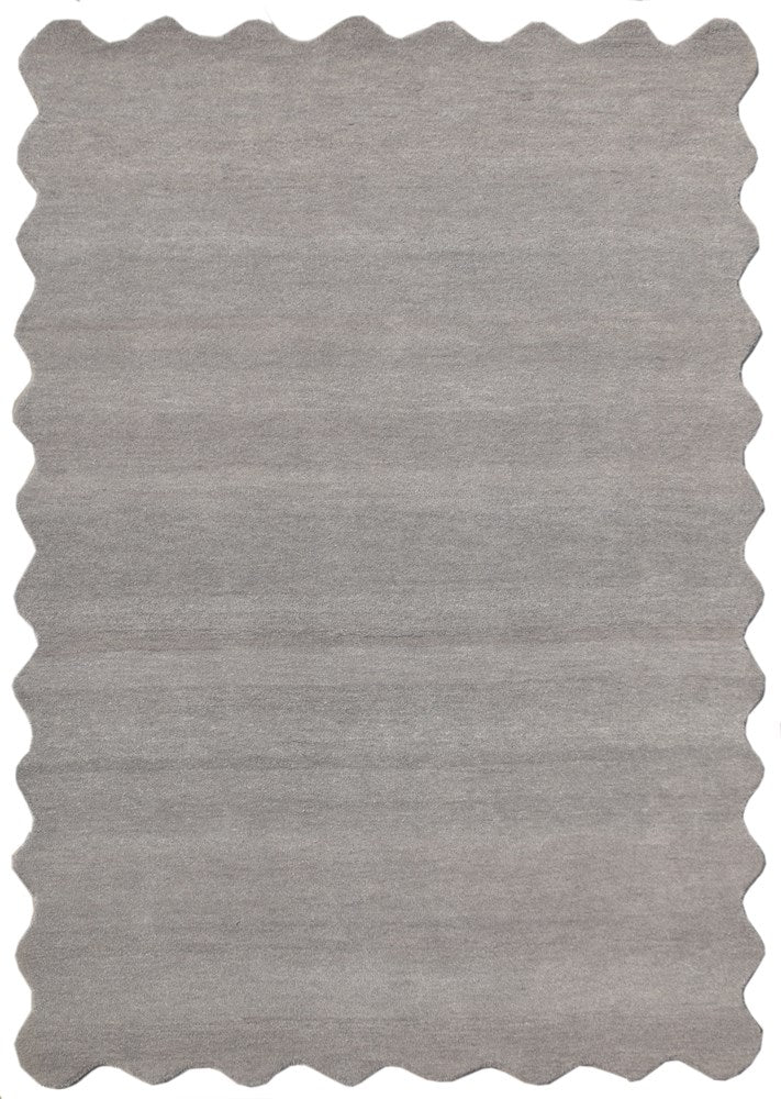 SCALLOPED STONE  HAND TUFTED FLOOR RUG