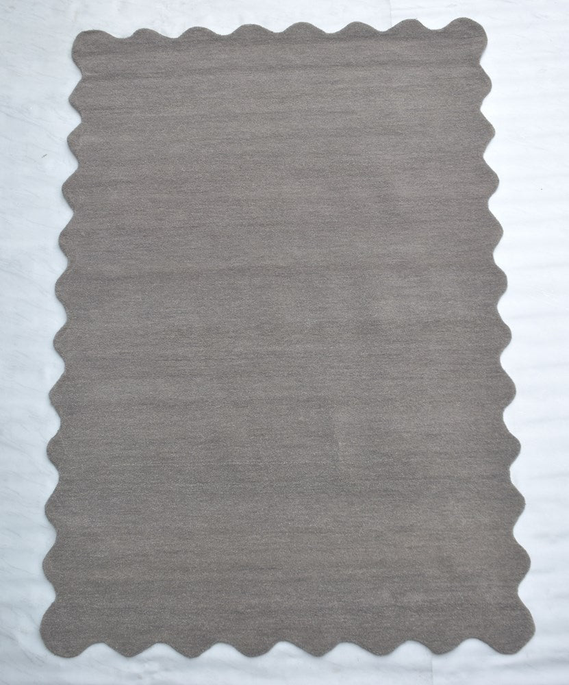 SCALLOPED STONE  HAND TUFTED FLOOR RUG