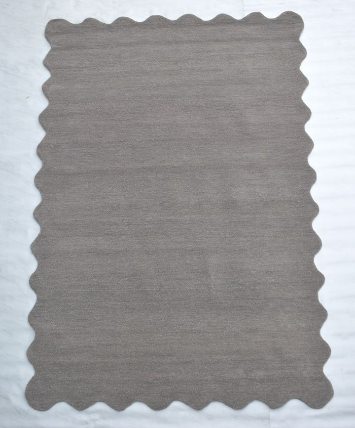 SCALLOPED STONE  HAND TUFTED FLOOR RUG