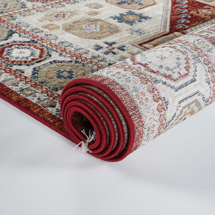 Afghan-Style Traditional Rug RED FLOOR RUG