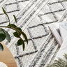 Studio Hand Woven White Grey Floor rug