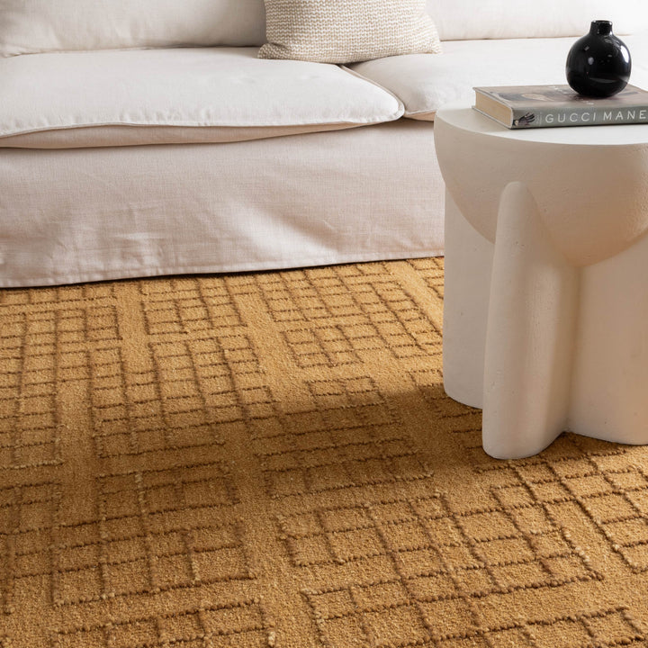 Casper Sudan Brown Knitted Wool Rug