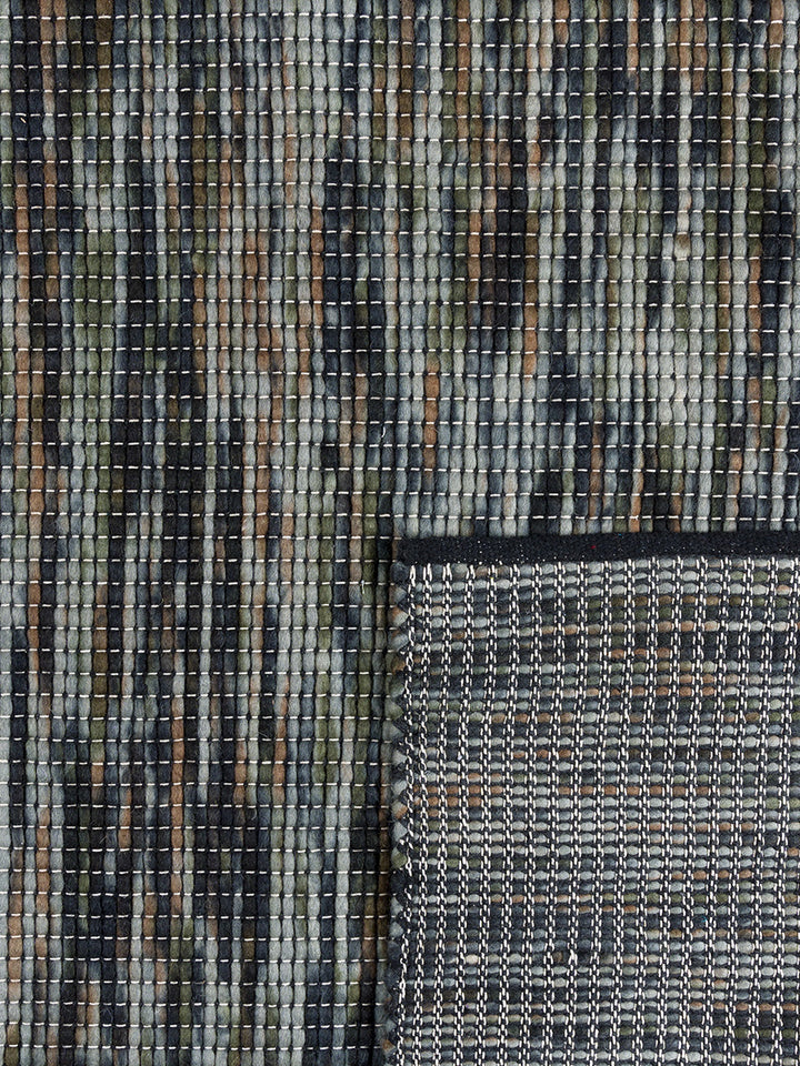 SPIKE Black  MULTI HAND WOVEN FLOOR RUG