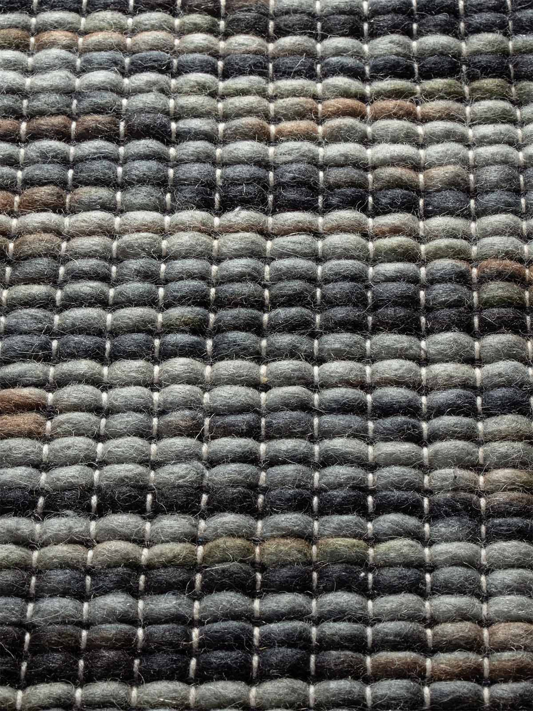 SPIKE Black  MULTI HAND WOVEN FLOOR RUG