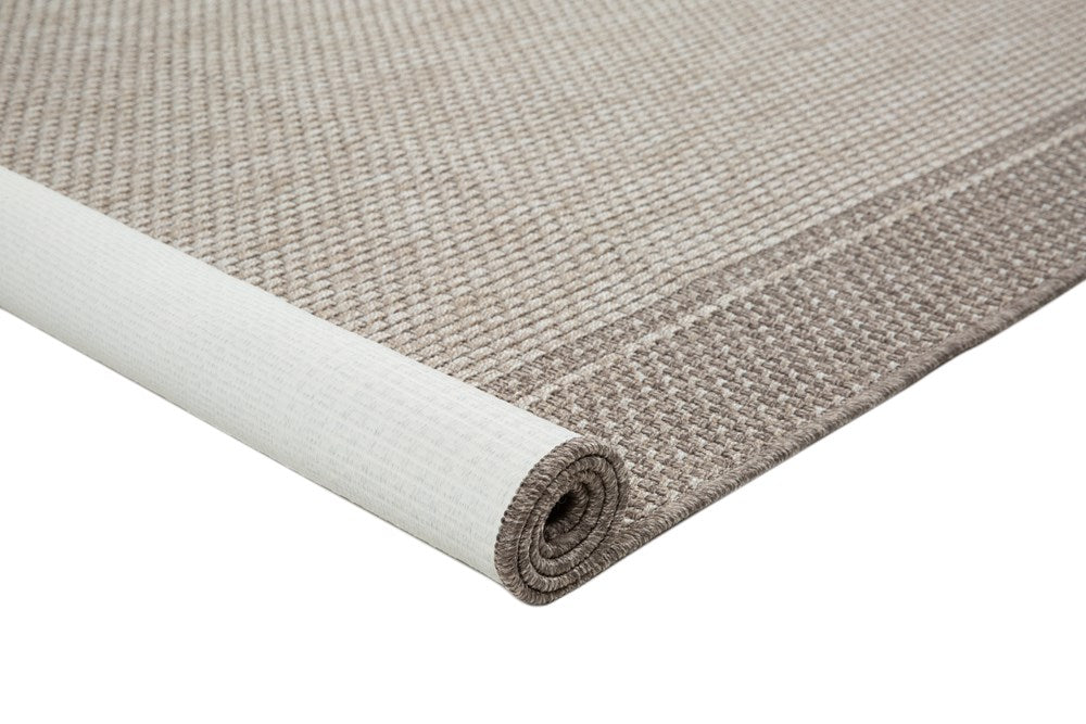 Terrace Frame light Stone  indoor outdoor latex back Floor rug