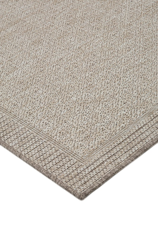 Terrace weave light Stone  indoor outdoor latex back Floor rug