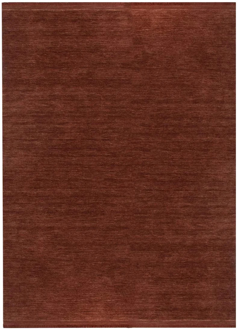 Charleston Hand-Knotted Wool Rug TERRACOTA