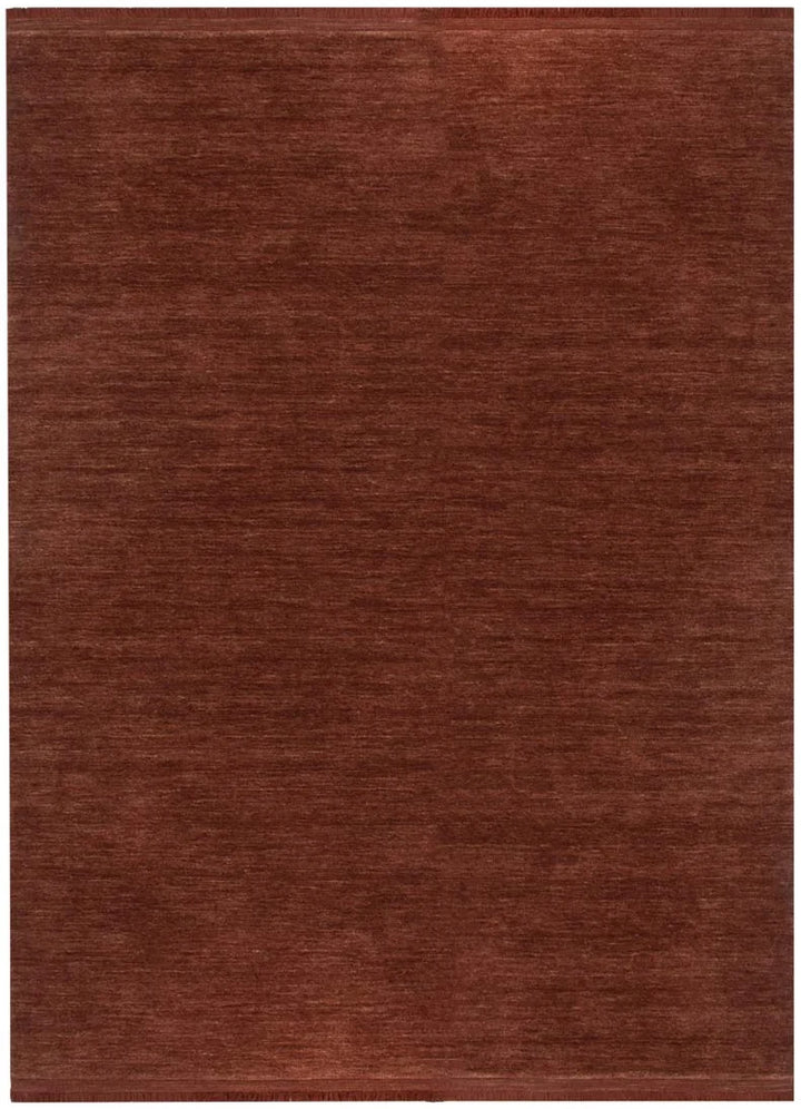 Charleston Hand-Knotted Wool Rug TERRACOTA