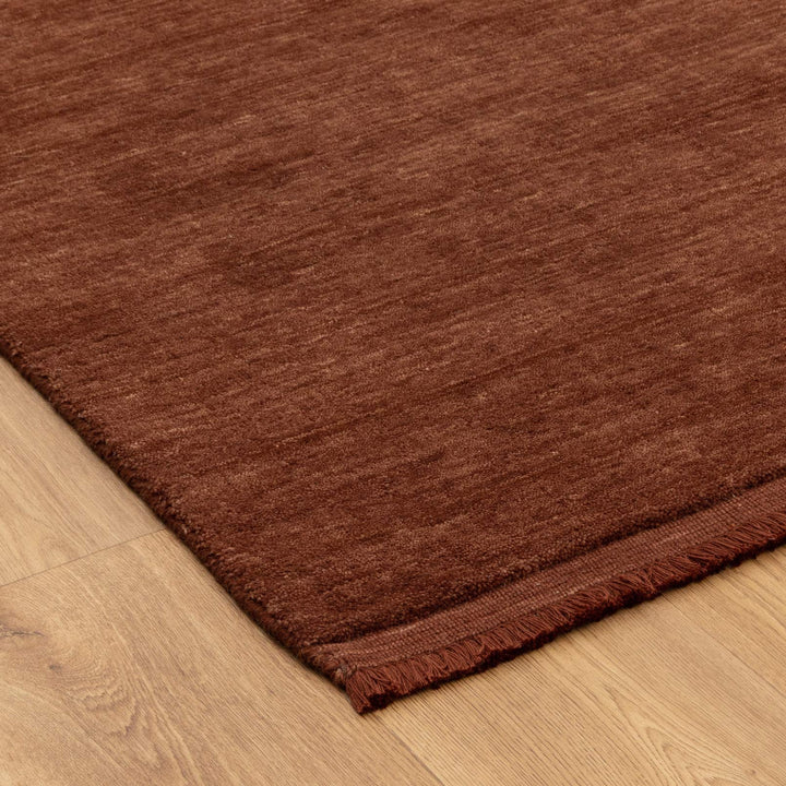 Charleston Hand-Knotted Wool Rug TERRACOTA