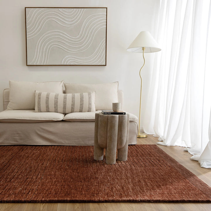 Adore Rug Collection ADORE Terracotta CARVED RUG – All Modern Design