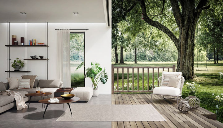 Timber Stone  color Indoor outdoor Reversible floor Rug