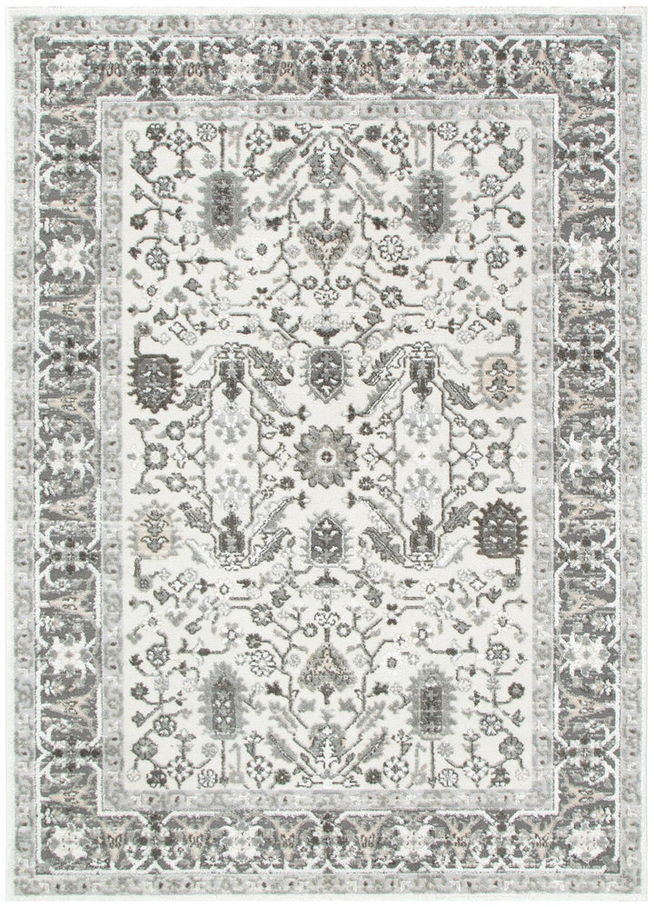 Sierra Oriental Border Grey Rug