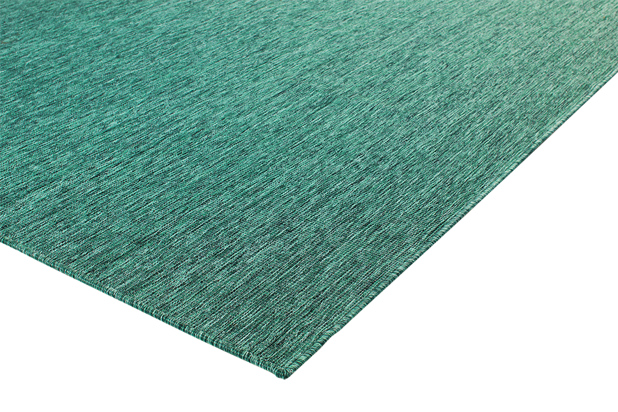 PLAIN REVERSIBLE GREEN INDOOR OUTDOOR FLOOR RUG