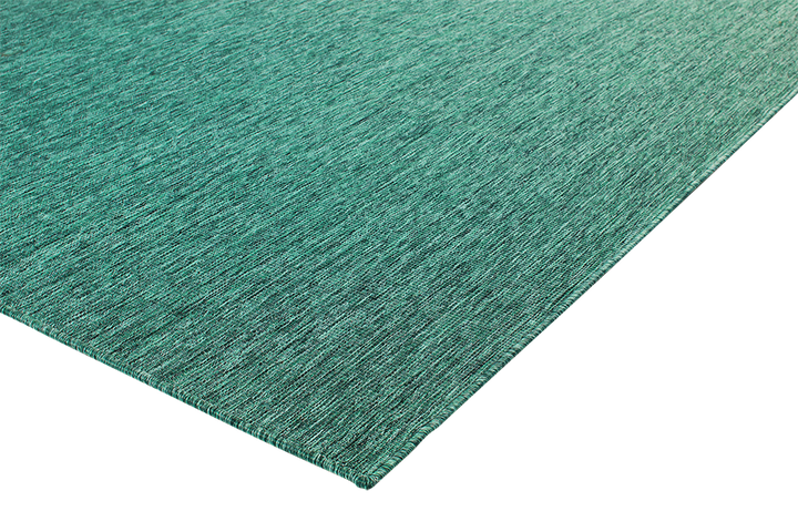 PLAIN REVERSIBLE GREEN INDOOR OUTDOOR FLOOR RUG