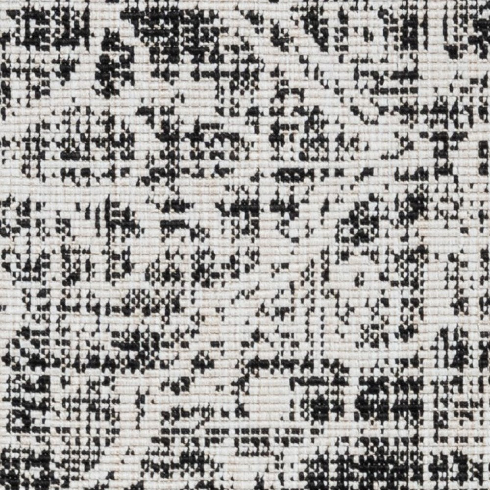 Denver INDOOR OUTDOOR FLORAL BLACK FLOOR RUG