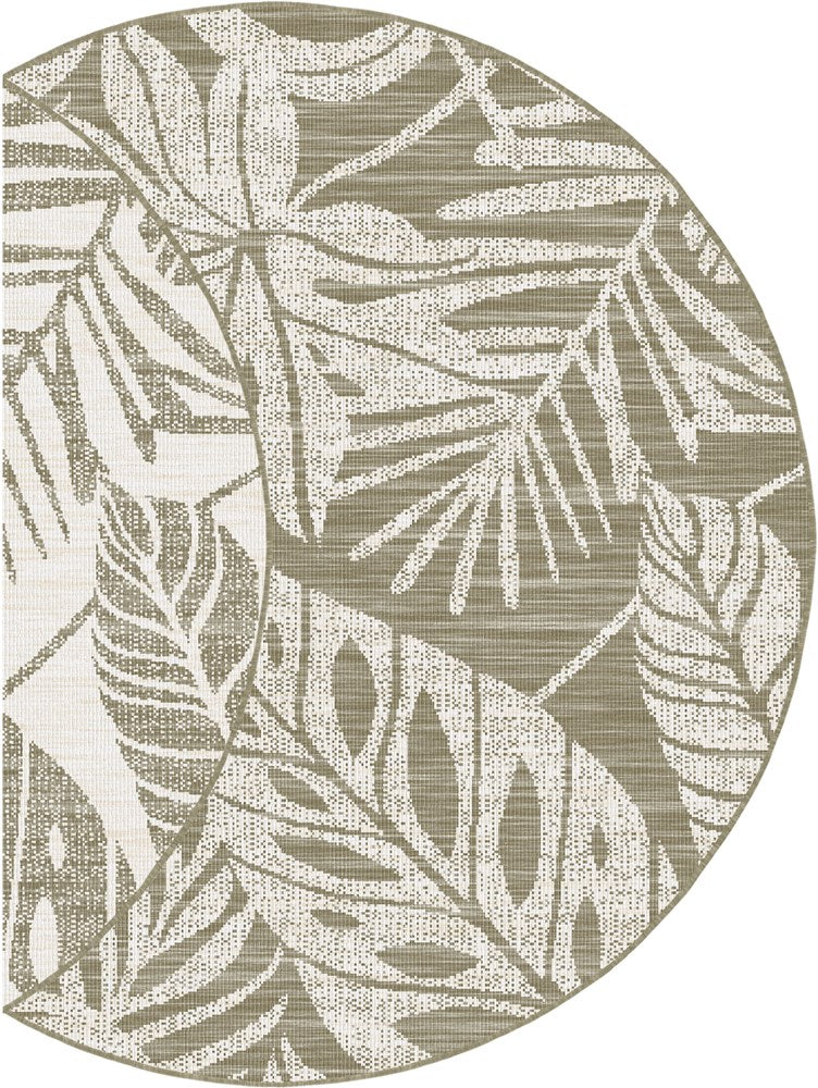 Round Palm Rugs PALM REVERSIBLE LINEN INDOOR OUTDOOR ROUN RUG – All Modern Design