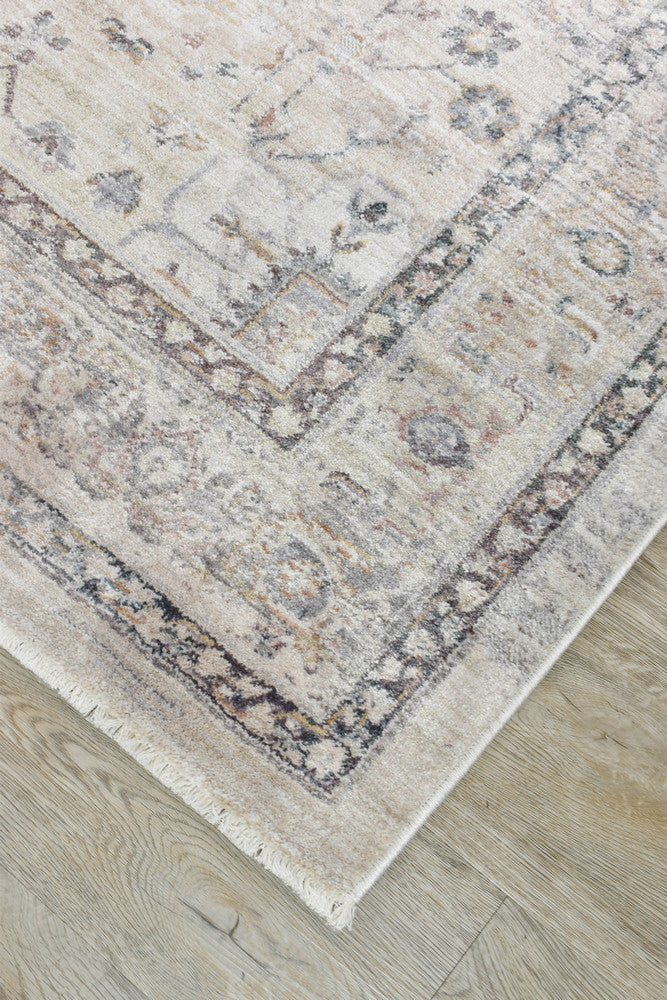 Tuscany Warm Taupe easy care floor rug