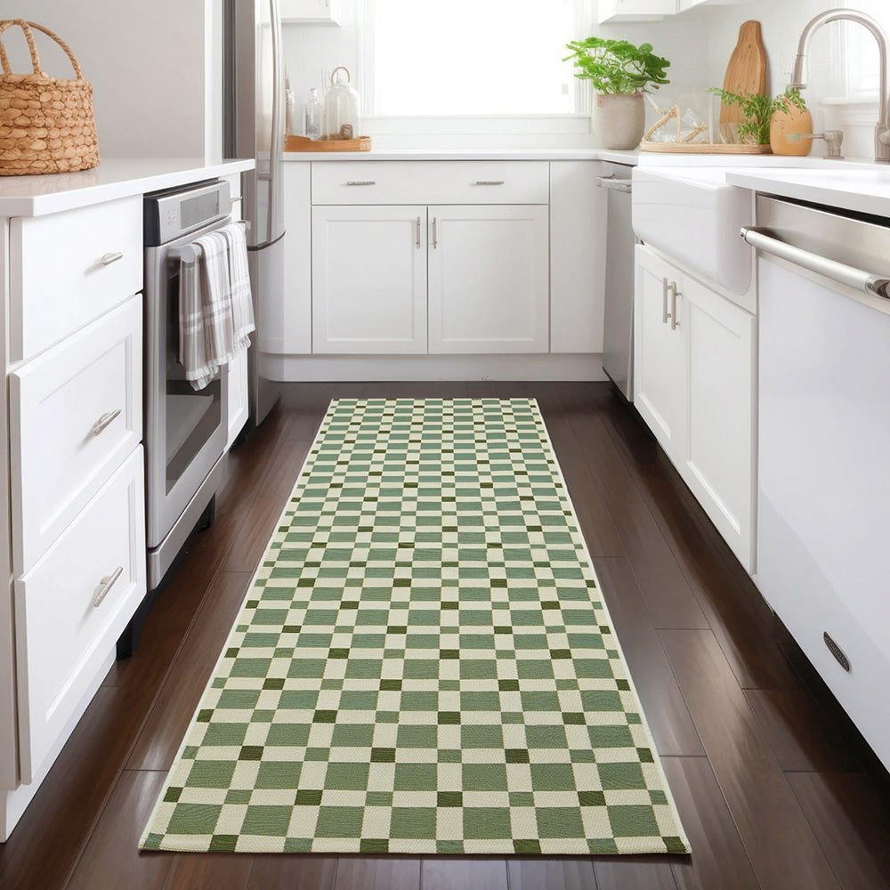 Vista Tito Green Runner Rug