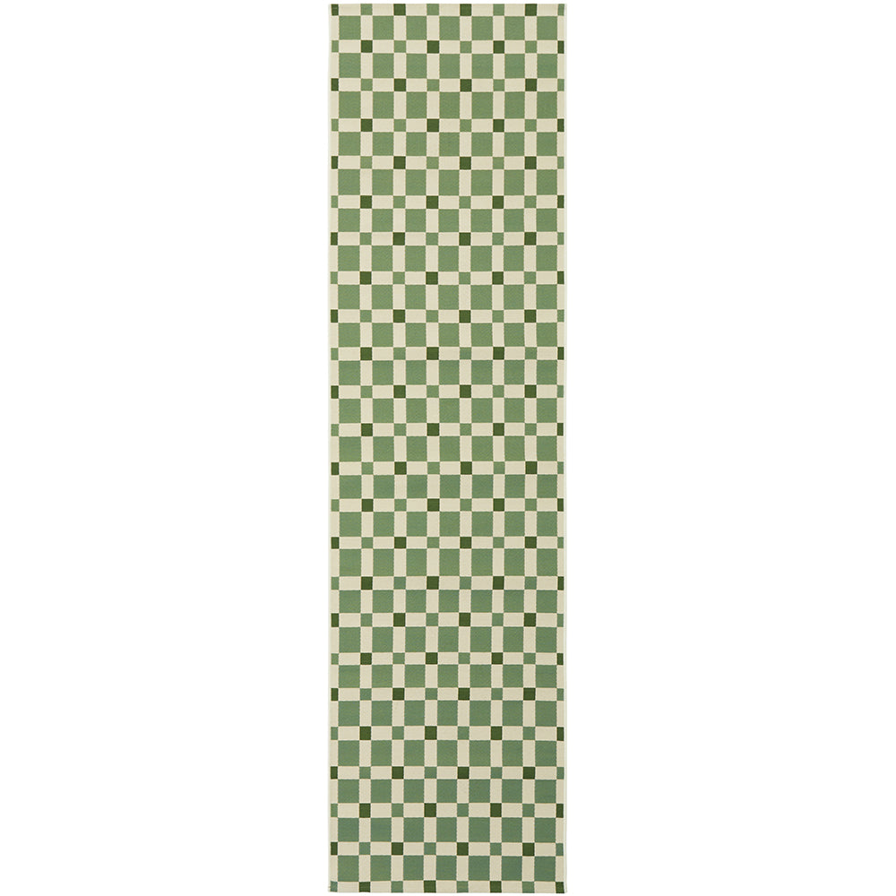 Vista Tito Green Runner Rug