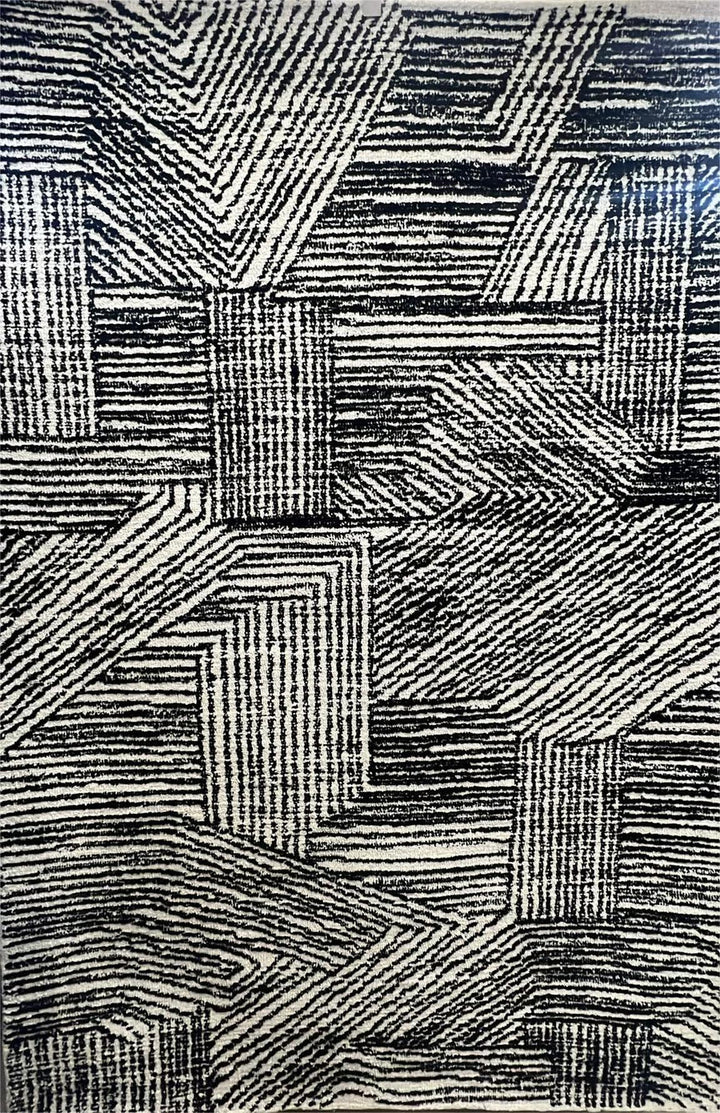 Fabien Handtufted Wool Black& White Vision