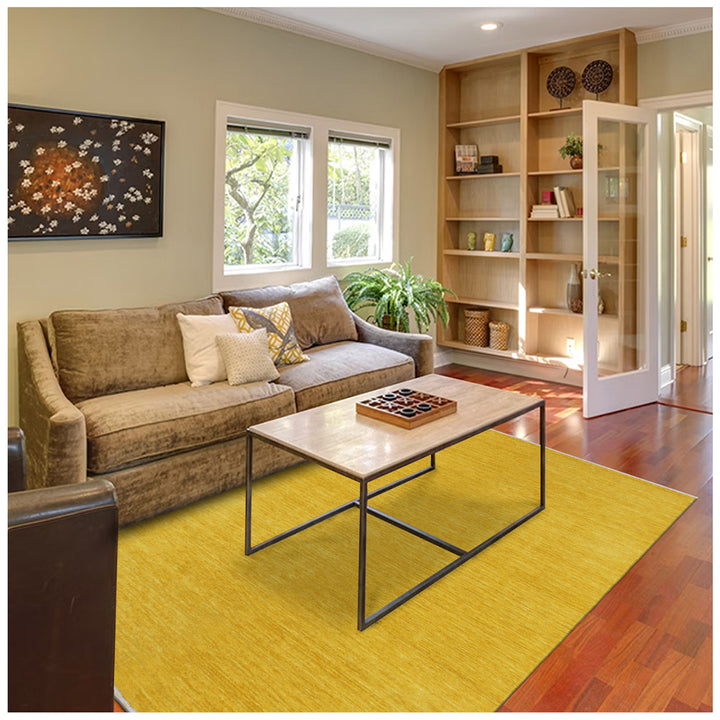 Zen handcrafted NZ Wool HONEY  Floor rug