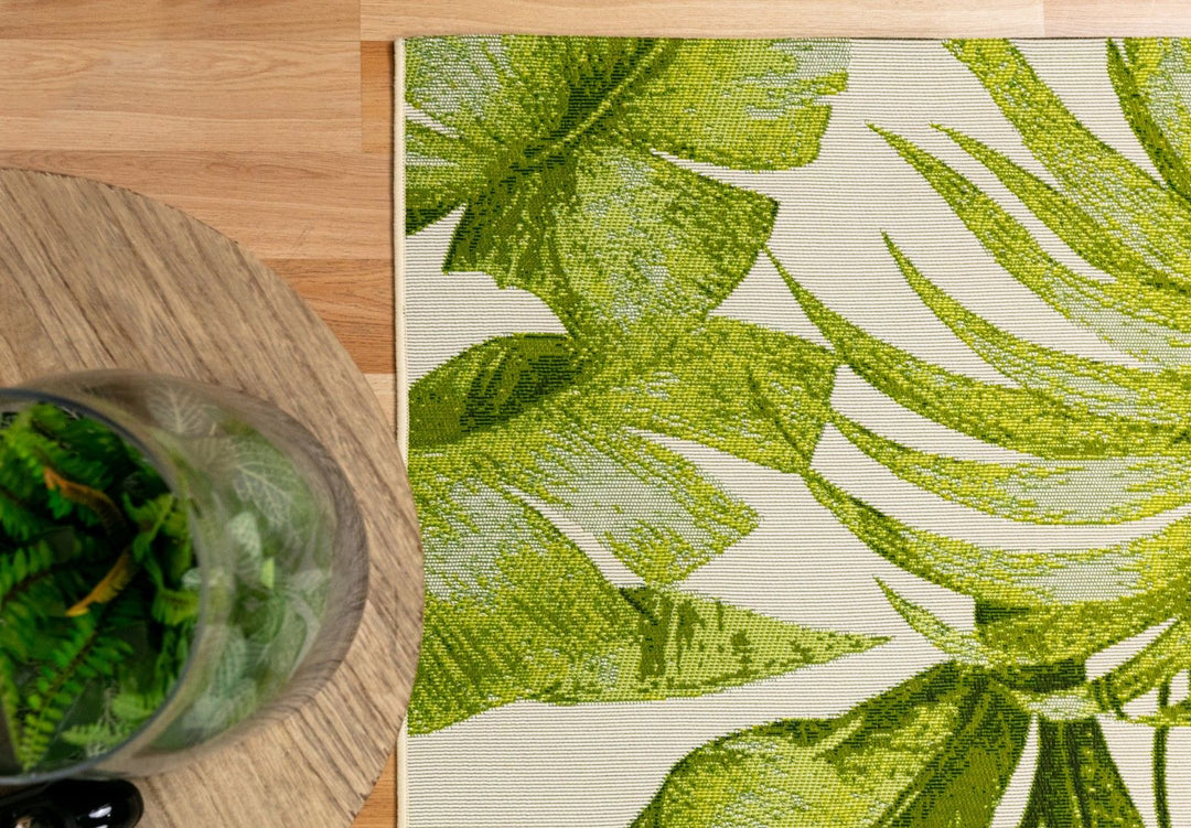 AMAZON INDOOR OUTDOOR JUNGLE GREEN FLOOR RUG