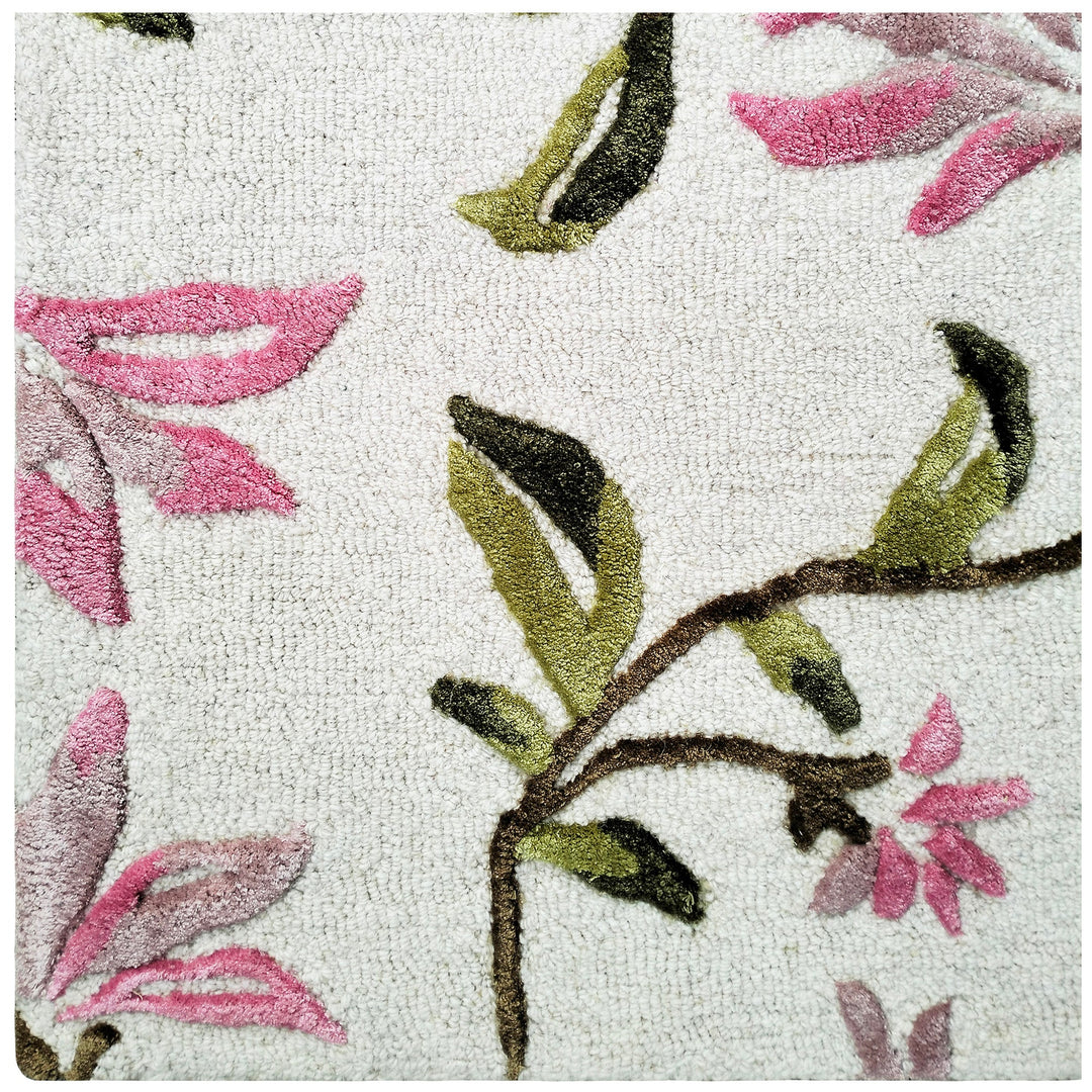 AMBER Ivory Multi Pure Wool Hand Tufted Floor rug