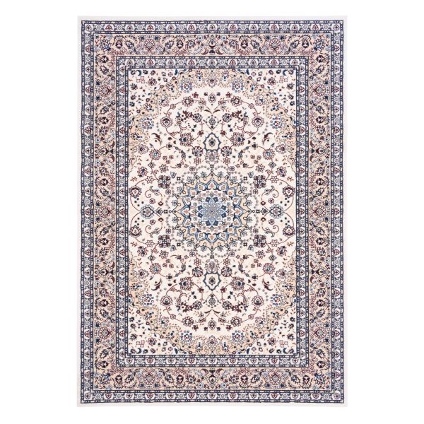 Medallion Traditional Ivory Floor Rug