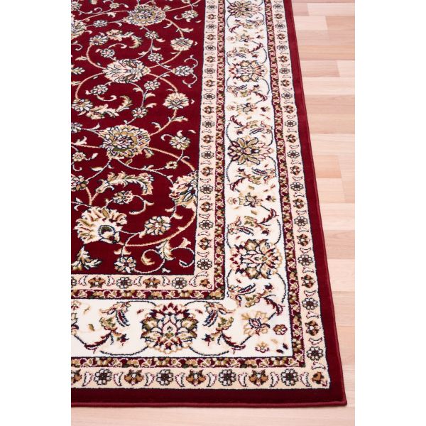 Allover Traditional Red Floor Rug
