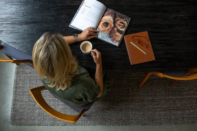 Basket Brown Specle Hand Woven Floor rug