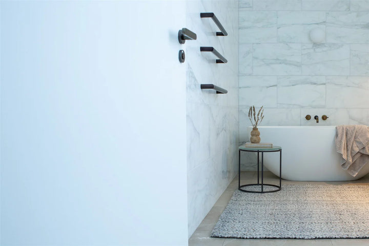 Aruba Navy Rust  Indoor Outdoor Handwoven Floor Rug