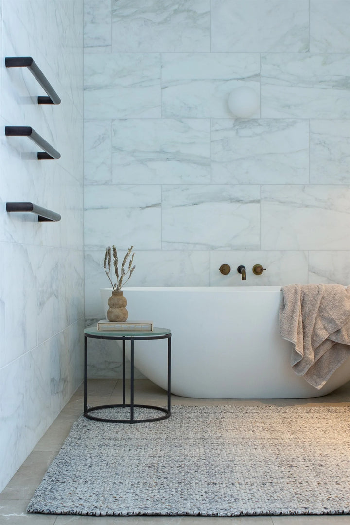 Aruba Navy Rust  Indoor Outdoor Handwoven Floor Rug