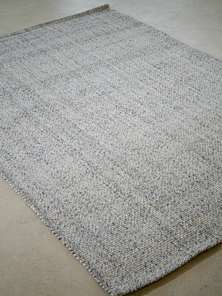 Aruba Navy Rust  Indoor Outdoor Handwoven Floor Rug