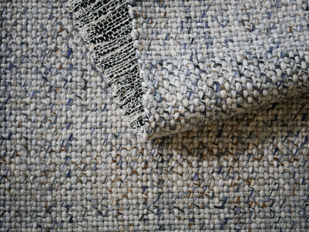 Aruba Navy Rust  Indoor Outdoor Handwoven Floor Rug