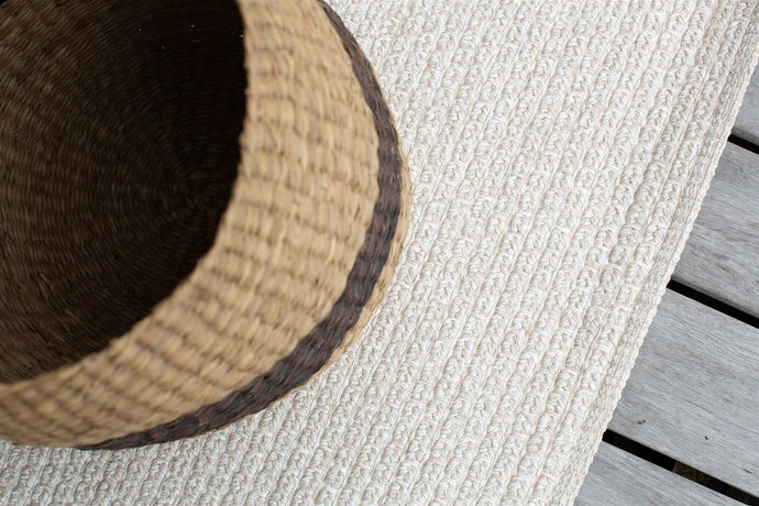 Alfresco flatweave outdoor indoor Oatmeal Floor rug