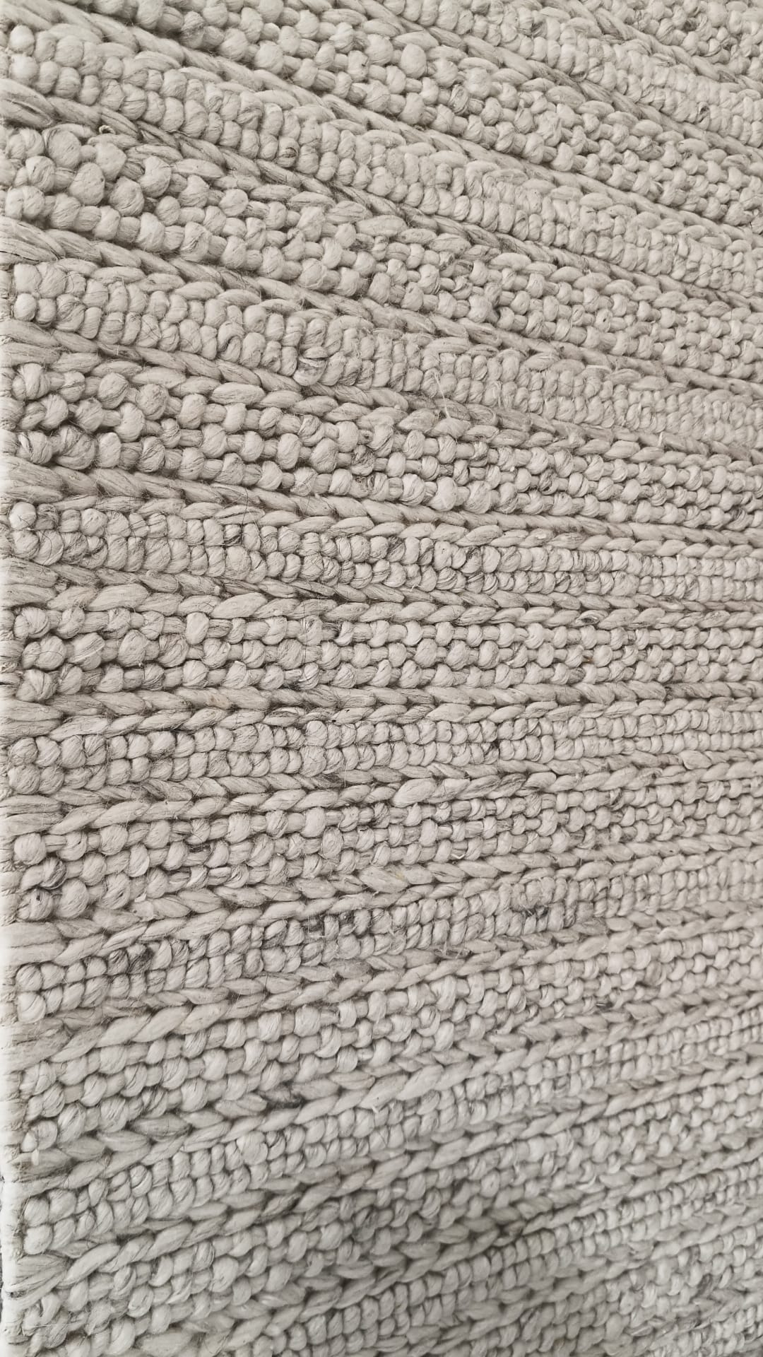 Style stitched Mix  Ivory Hand Woven Wool Floor Rug